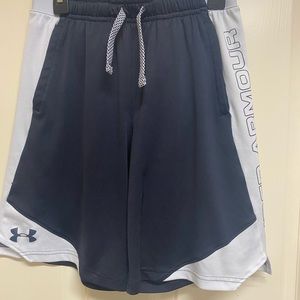 Boys Under Armour black athletic shorts